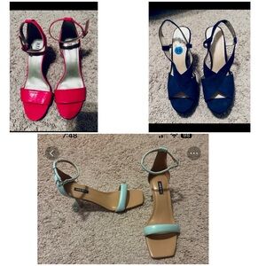 Bundle of women’s helped sandals- perfect for summer- Nine West